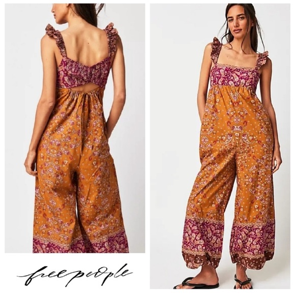 Free People Bali Albright Jumpsuit - Picture 1 of 8